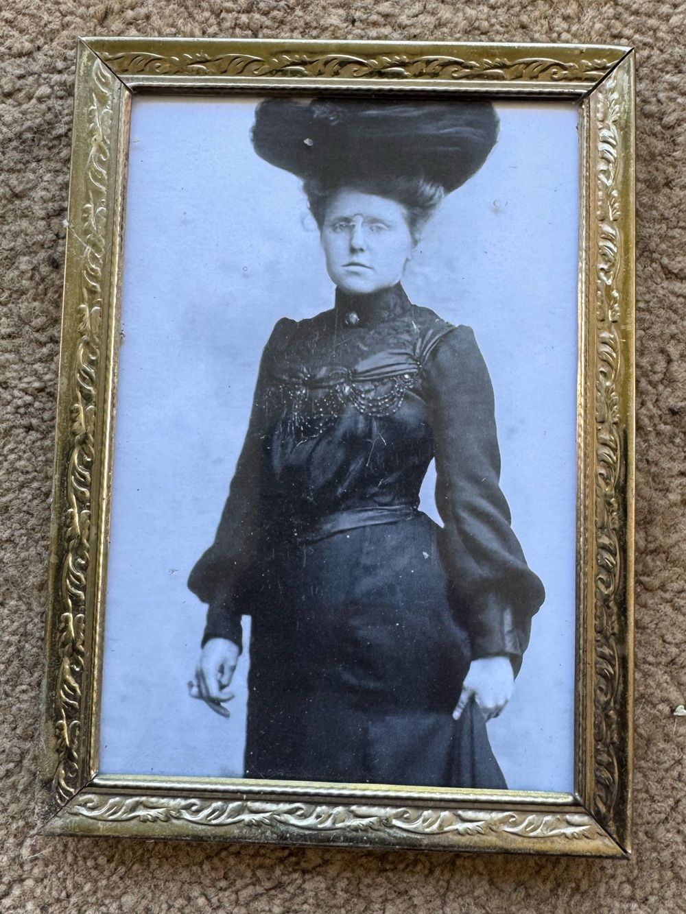 Sepia Portrait Of Woman